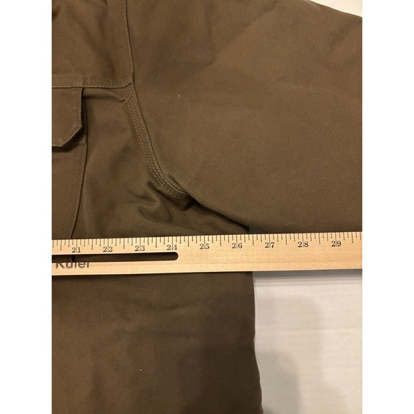 CARHARTT Field Jacket Mens Waterproof Lined Swing Canvas Chore Coat Brown XL - Picture 4 of 5